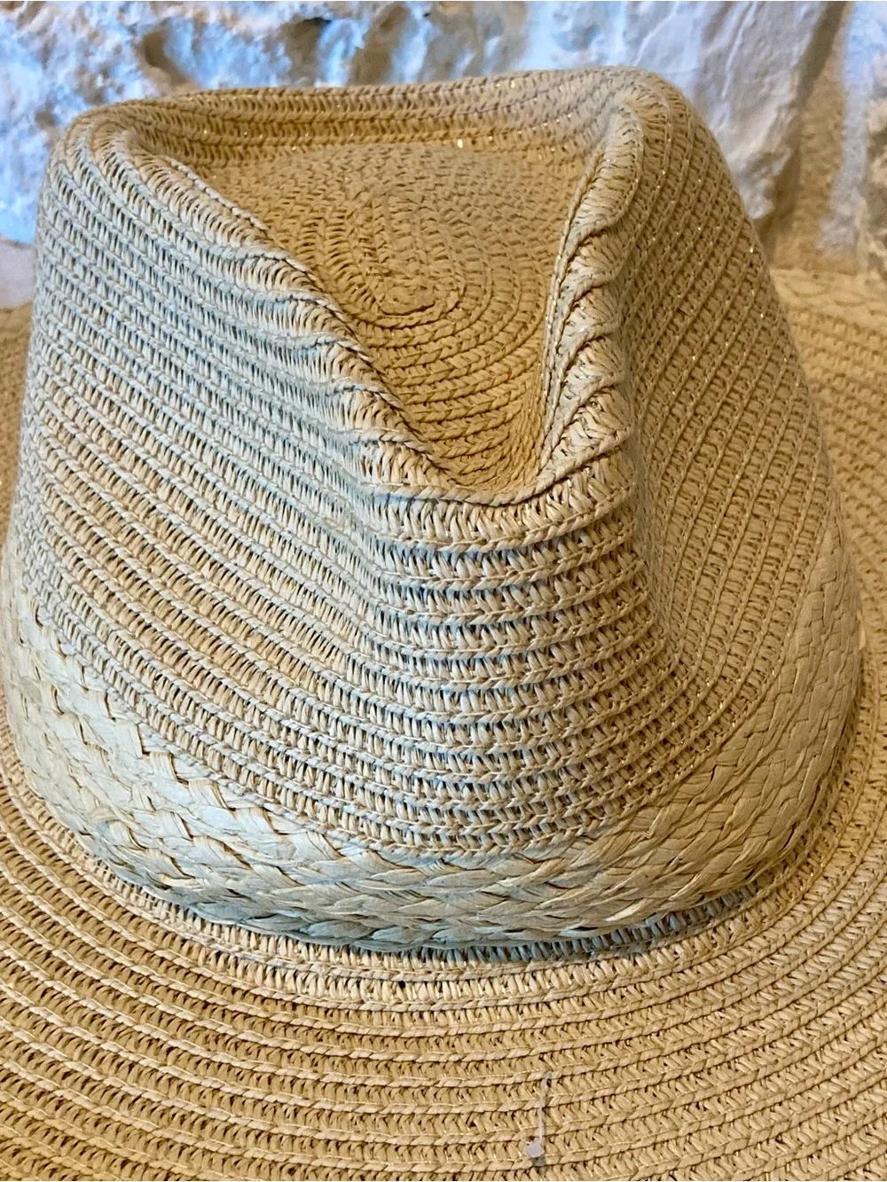 NWT House of Harlow 1960 Straw Sun Hat - Natural Tan